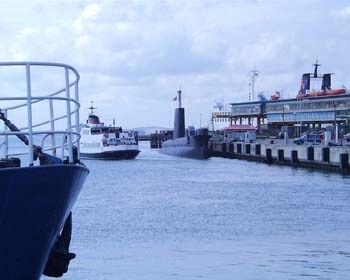 Hafen von Saßnitz englisches UBoot