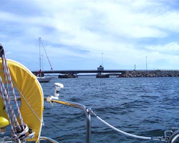 Vor der Drehbrücke bei Karlskrona